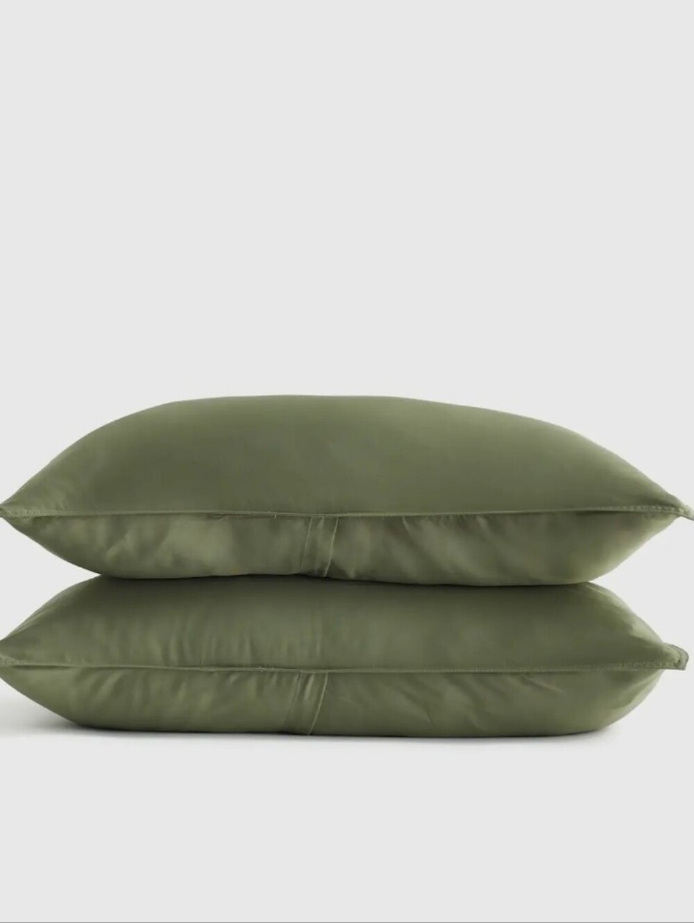 Quince Organic Bamboo Olive King Shams!  (Y1) (Set Of 2)